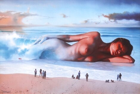 Mirage Embellished Giclee Limited Edition Print - Jim Warren