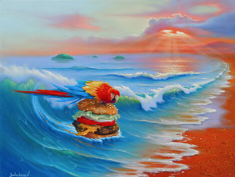 Cheeseburger in Paradise AP 2020 Limited Edition Print - Jim Warren