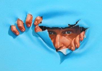Self-Portrait 20x24 Original Painting - Jim Warren Self-Portrait 20x24 Original Painting - Jim Warren