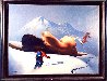 On  the Slopes 1986 25x31 Original Painting by Jim Warren - 1