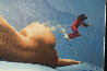 On  the Slopes 1986 25x31 Original Painting by Jim Warren - 3