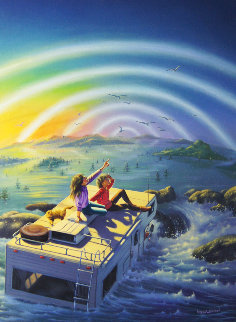 Flood 1989 28x22 Original Painting - Jim Warren
