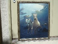 Untitled Horses 1980 24x20 Original Painting by Jim Warren - 1 Untitled Horses 1980 24x20 Original Painting by Jim Warren - 1