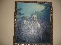 Untitled Horses 1980 24x20 Original Painting by Jim Warren - 2 Untitled Horses 1980 24x20 Original Painting by Jim Warren - 2
