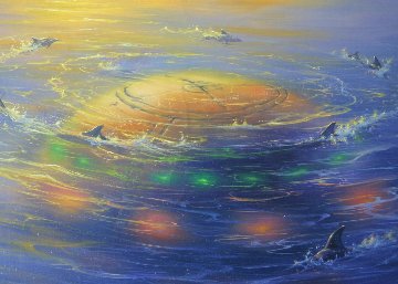 Cradle 1990 30x20 Original Painting by Jim Warren