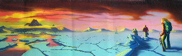 Mars Hikers 1978 11x34 Original Painting by Jim Warren
