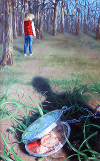 In the Woods 1988 22x16 Original Painting - Jim Warren In the Woods 1988 22x16 Original Painting - Jim Warren