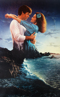 Natures Embrace 1986 28x34 Original Painting - Jim Warren Natures Embrace 1986 28x34 Original Painting - Jim Warren