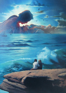 On a Romantic Day 1982 30x36 Original Painting - Jim Warren