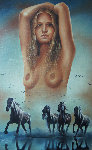 Freedom 1978 26x38 Original Painting - Jim Warren