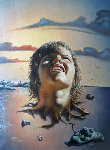 Mothers Child 1978 26x32 Original Painting - Jim Warren