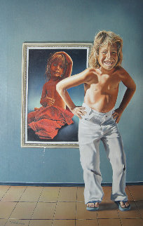 First Love 1978 30x20 Original Painting - Jim Warren