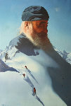 Snow Prayer 1983 30x20 Original Painting - Jim Warren