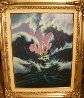 Sea Storm 1990 32x36 Original Painting by Jim Warren - 1