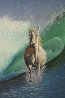 Sea Horse 1978 28x22 Original Painting by Jim Warren - 2