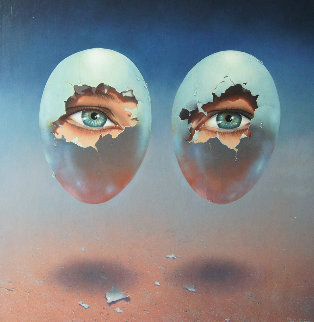 Birth Dream 1981 24x24 Original Painting - Jim Warren Birth Dream 1981 24x24 Original Painting - Jim Warren
