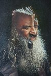 Wise Man 1978 32x26 Original Painting - Jim Warren