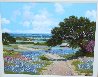 Road to the Blue Bonnet Original Painting by W.A. Slaughter - 1