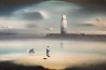 Lighthouse 1974 33x43 (Early) Original Painting by Robert Watson - 0 Lighthouse 1974 33x43 (Early) Original Painting by Robert Watson - 0