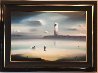 Lighthouse 1974 33x43 (Early) Original Painting by Robert Watson - 1 Lighthouse 1974 33x43 (Early) Original Painting by Robert Watson - 1