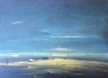 Elements 1955 17x21 Original Painting - Robert Watson