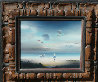 Untitled Beach Scene 14x16 Original Painting by Robert Watson - 4