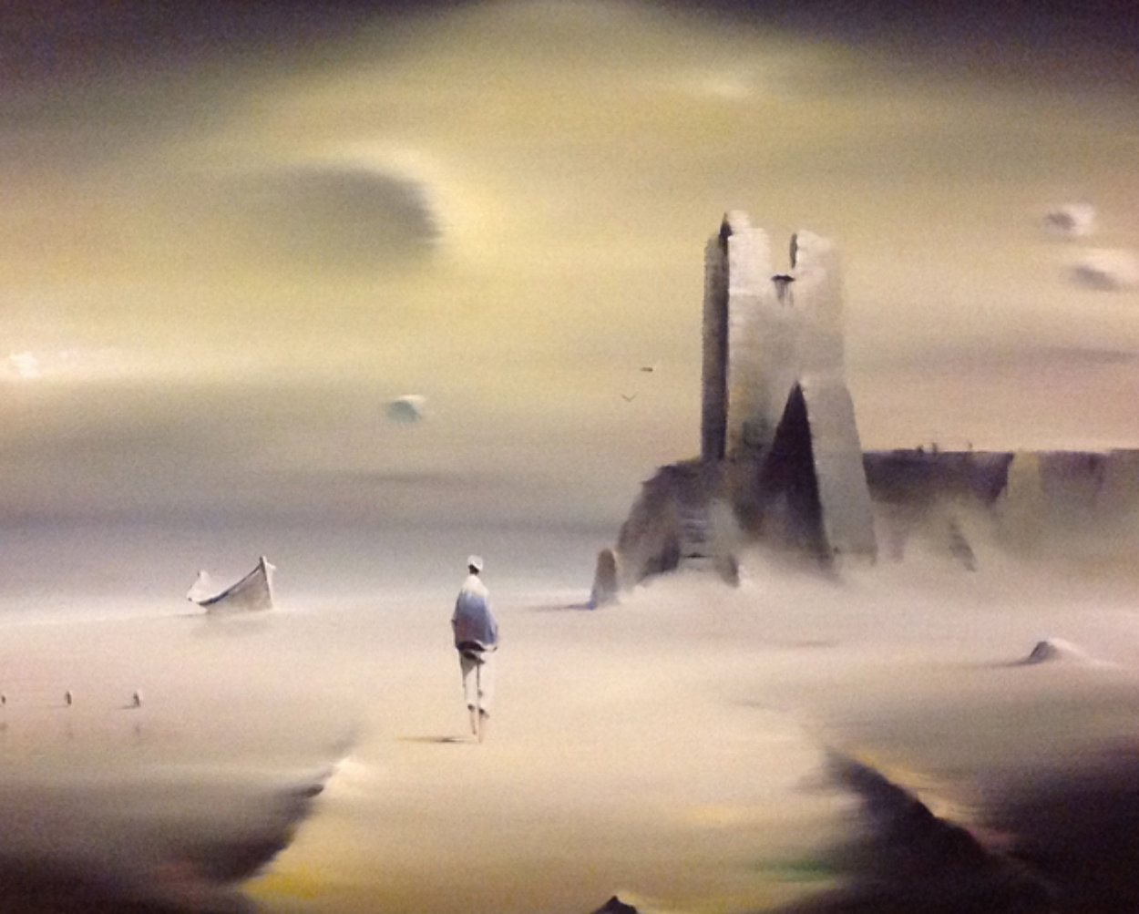 Walking Man 1975 24x28 by Robert Watson