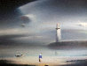 Lighthouse 1987 18x24 Original Painting by Robert Watson - 0