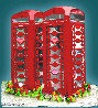 Phone Boxes in Love - Framed Suite of 4 2008 Huge Limited Edition Print by James Watt - 2