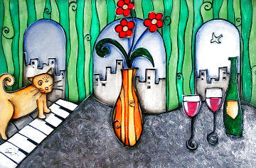 Bailey Plays Beethoven 40x60 Super Huge Original Painting - Eric Waugh Bailey Plays Beethoven 40x60 Super Huge Original Painting - Eric Waugh