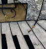 Silver City Piano 20x20 Original Painting by Eric Waugh - 2