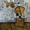 Silver City Trumpet 20x20 Original Painting by Eric Waugh - 0