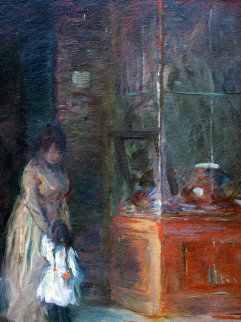 Antique Shop 19x18 Original Painting - Wayman Adams Antique Shop 19x18 Original Painting - Wayman Adams