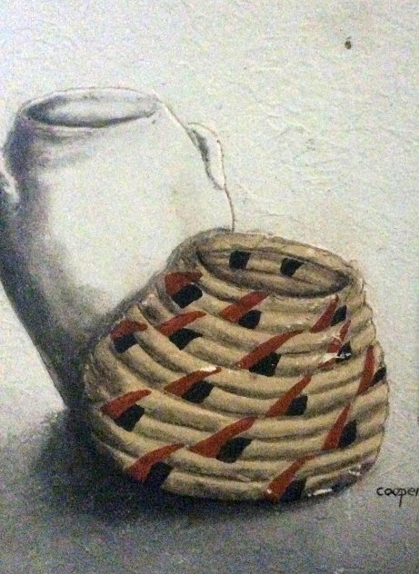 Untitled Early Basket Painting 17x13 Original Painting by Wayne Cooper