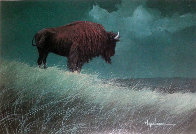 Buffalo on Hill Limited Edition Print by Wayne Cooper - 0 Buffalo on Hill Limited Edition Print by Wayne Cooper - 0