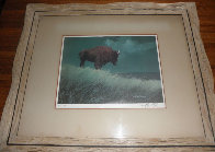 Buffalo on Hill Limited Edition Print by Wayne Cooper - 1 Buffalo on Hill Limited Edition Print by Wayne Cooper - 1