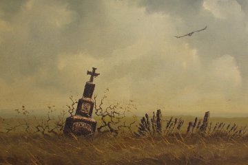 Untitled Cooper Tomb Stone 33x44 Original Painting - Wayne Cooper Untitled Cooper Tomb Stone 33x44 Original Painting - Wayne Cooper