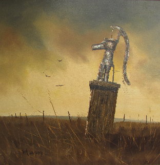 Water Pump 44x44 Huge Original Painting - Wayne Cooper Water Pump 44x44 Huge Original Painting - Wayne Cooper