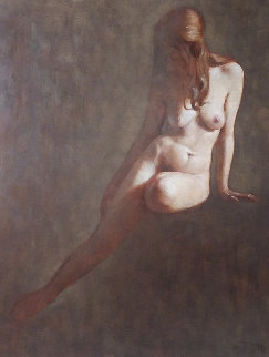 Nude 42x36 Super Huge Original Painting - Wade Reynolds Nude 42x36 Super Huge Original Painting - Wade Reynolds