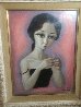 Untitled (Portrait of a Woman) 36x28 Original Painting by Wade Reynolds - 2