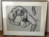 Untitled Male Nude Portrait Drawing 1965 25x31 Drawing by Wade Reynolds - 1