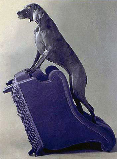 Armed Chair Limited Edition Print by William Wegman