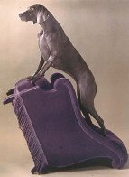 Armed Chair 1991 Huge Limited Edition Print by William Wegman - 1