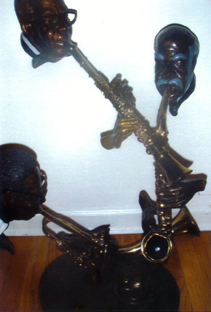Pure Jazz Bronze Sculpture 32 in Sculpture by Paul Wegner