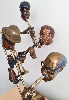 New Orleans Style Bronze Sculpture 1984 34 in Sculpture - Paul Wegner New Orleans Style Bronze Sculpture 1984 34 in Sculpture - Paul Wegner