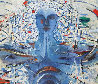 Blue Woman 1990 72x48 Original Painting by Roberta Weir - 0
