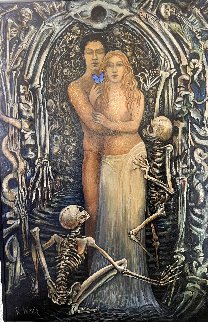 Deadheads 1995 72x48 Super Huge Original Painting - Roberta Weir Deadheads 1995 72x48 Super Huge Original Painting - Roberta Weir