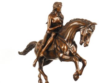 Lady Godiva Bronze Sculpture 1990 19 in Sculpture - Felix de Weldon