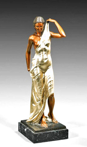 Aphrodite Bronze Sculpture  1990 24 in Sculpture - Felix de Weldon