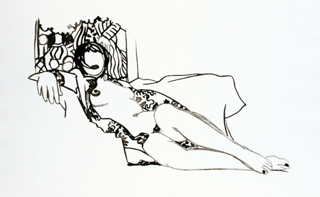 Monica Nude with Matisse 1990 Limited Edition Print by Tom Wesselmann Monica Nude with Matisse 1990 Limited Edition Print by Tom Wesselmann